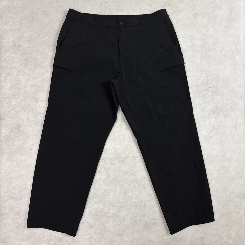 Lululemon Cargo Pants Mens 38 Black Ripstop Relaxed Fit Hiking Gorpcore Golf